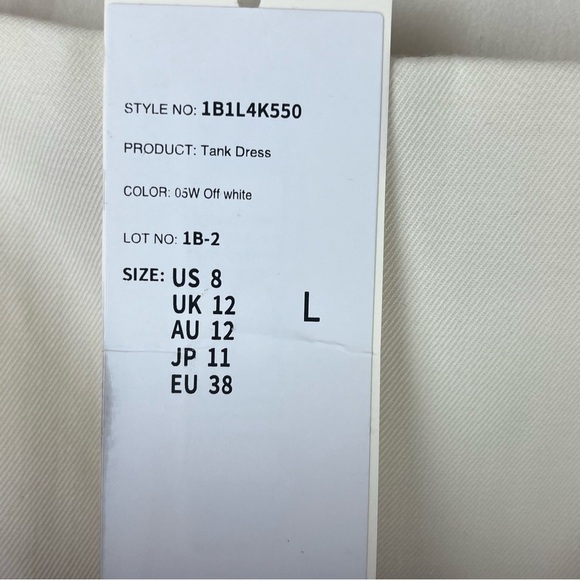 NWT GOELIA Off White Tailored Wool Dress Size 8 - Picture 6 of 15